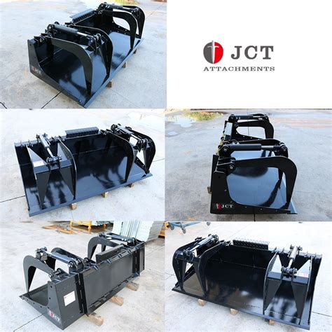 jct skid steer attachments reviews|jct grapple bucket review.